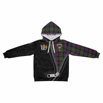 MacDonald (McDonald) Tartan Kid Hoodie New Zealand Pattern Unique Zipper Stylized