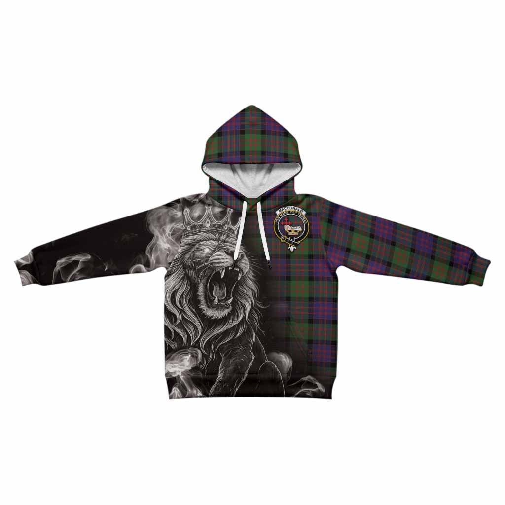 MacDonald (McDonald) Tartan Kid Hoodie Roaring Lion Heritage