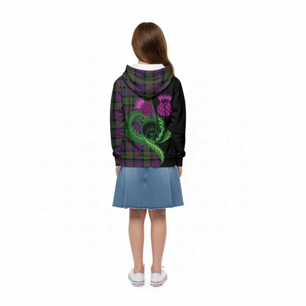 MacDonald (McDonald) Tartan Kid Hoodie Traditional Scottish Thistle