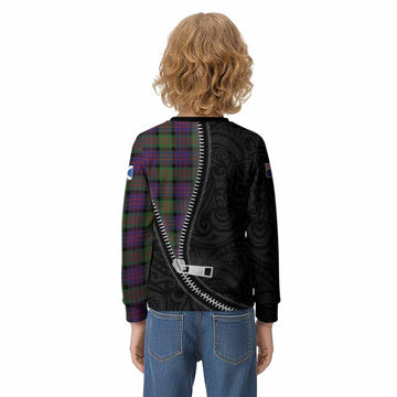 MacDonald (McDonald) Tartan Kid Knitted Sweatshirt New Zealand Pattern Unique Zipper Stylized