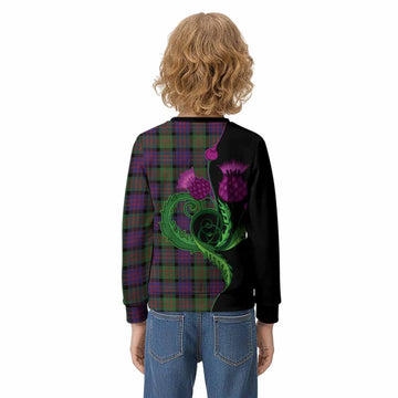 MacDonald (McDonald) Tartan Kid Knitted Sweatshirt Traditional Scottish Thistle