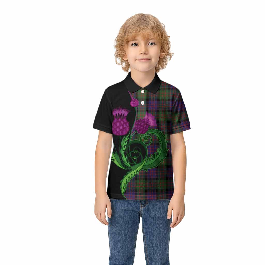 MacDonald (McDonald) Tartan Kid Polo Shirt Traditional Scottish Thistle