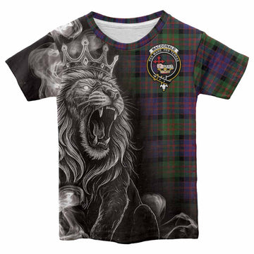 MacDonald (McDonald) Tartan Kid T-shirt Roaring Lion Heritage