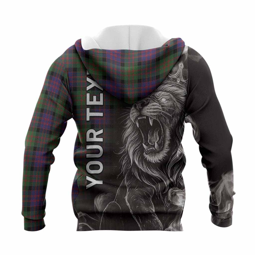 MacDonald (McDonald) Tartan Knitted Hoodie Roaring Lion Heritage
