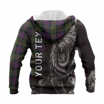 MacDonald (McDonald) Tartan Knitted Hoodie Roaring Lion Heritage
