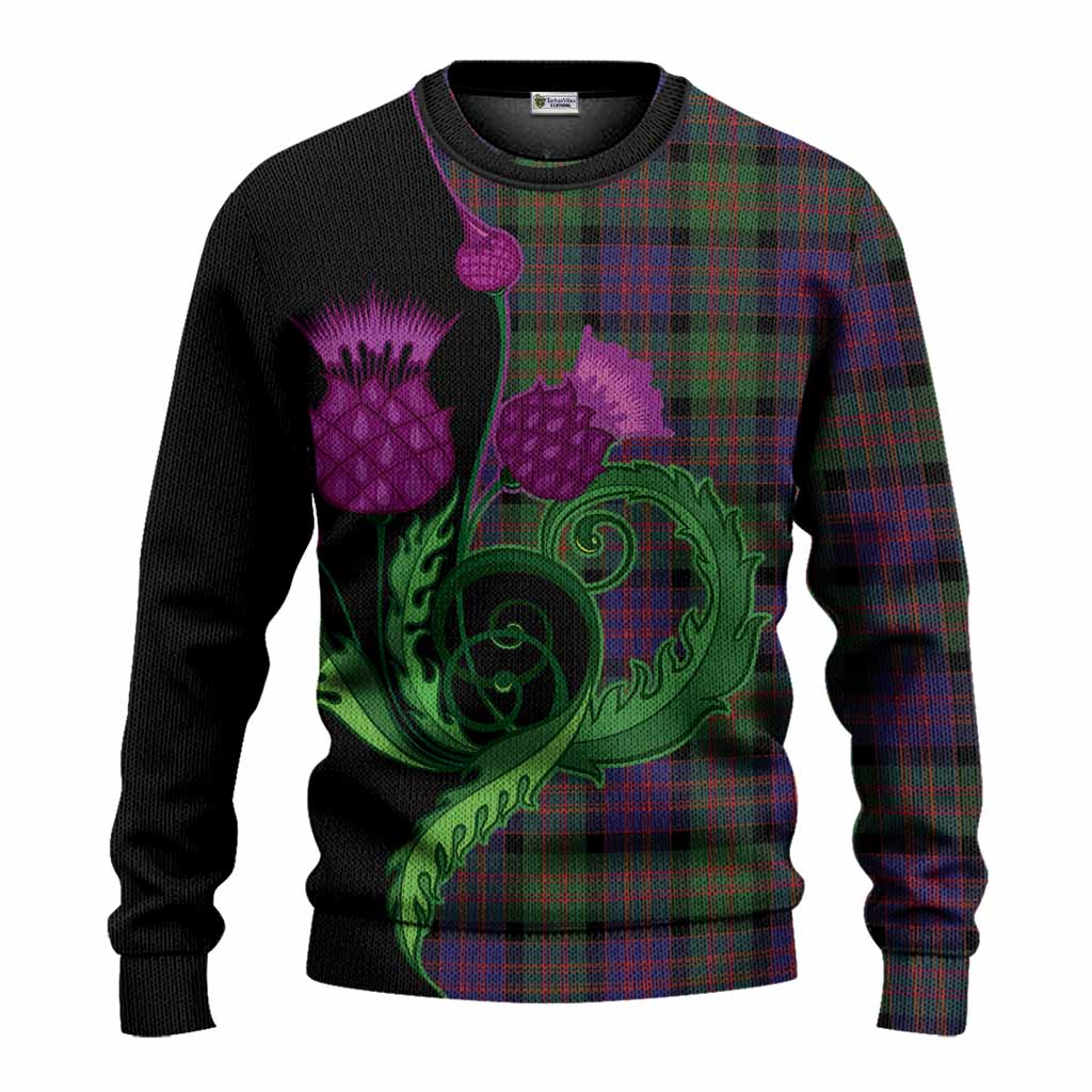 MacDonald (McDonald) Tartan Knitted Sweater Traditional Scottish Thistle