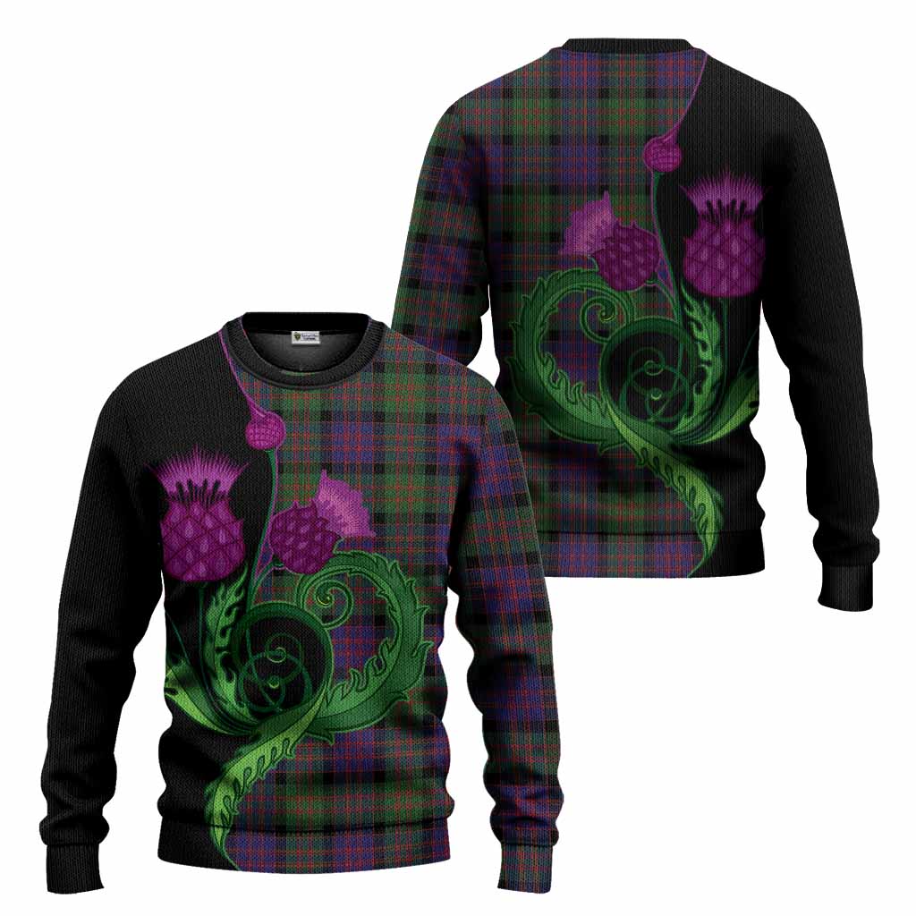 MacDonald (McDonald) Tartan Knitted Sweater Traditional Scottish Thistle