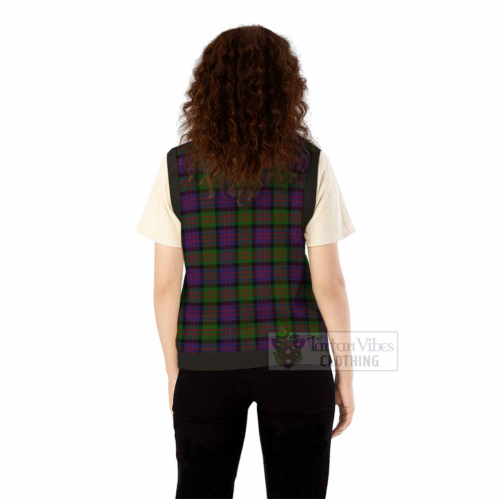 MacDonald (McDonald) Tartan Knitted V-Neck Vest with Family Crest - Tartan Vibes Clothing
