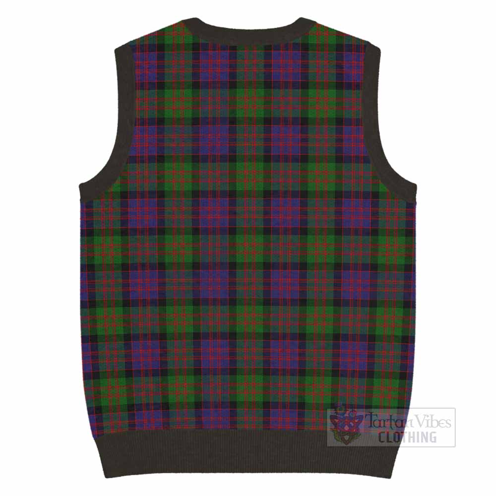 MacDonald (McDonald) Tartan Knitted V-Neck Vest with Family Crest - Tartan Vibes Clothing
