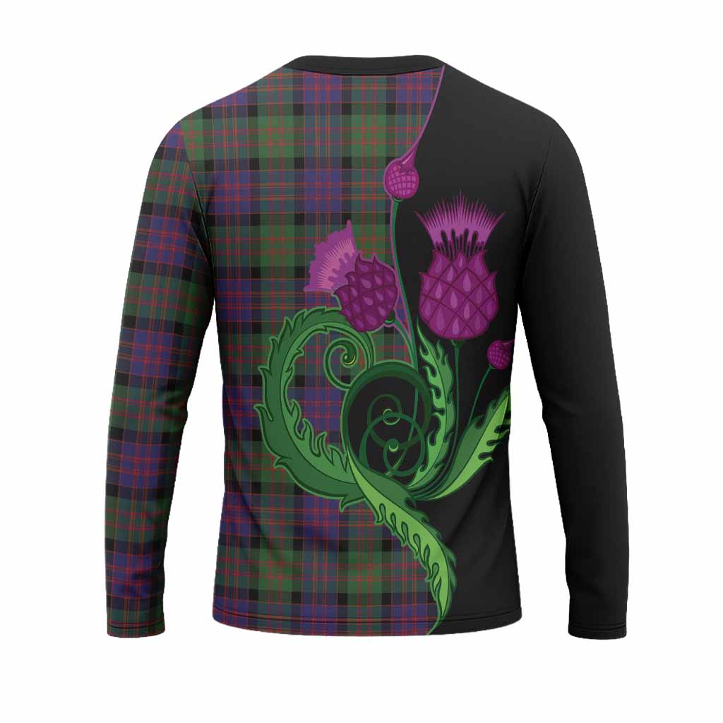 MacDonald (McDonald) Tartan Long Sleeve T-Shirt Traditional Scottish Thistle
