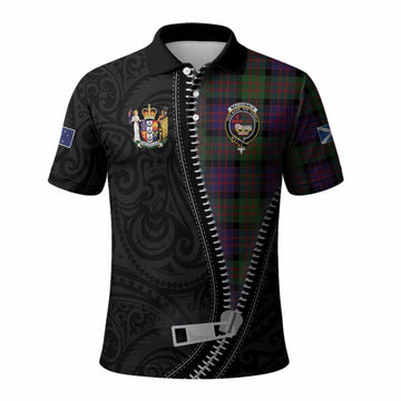 MacDonald (McDonald) Tartan Polo Shirt New Zealand Pattern Unique Zipper Stylized