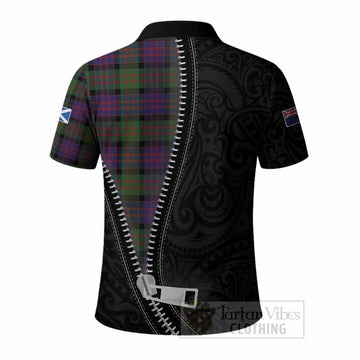 MacDonald (McDonald) Tartan Polo Shirt New Zealand Pattern Unique Zipper Stylized