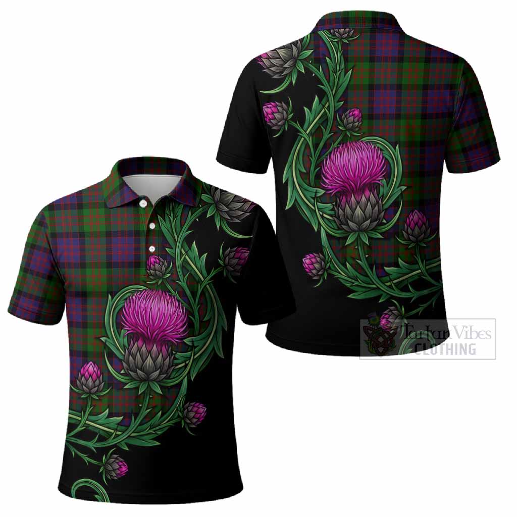 MacDonald (McDonald) Tartan Polo Shirt Resilient Scottish Thistle