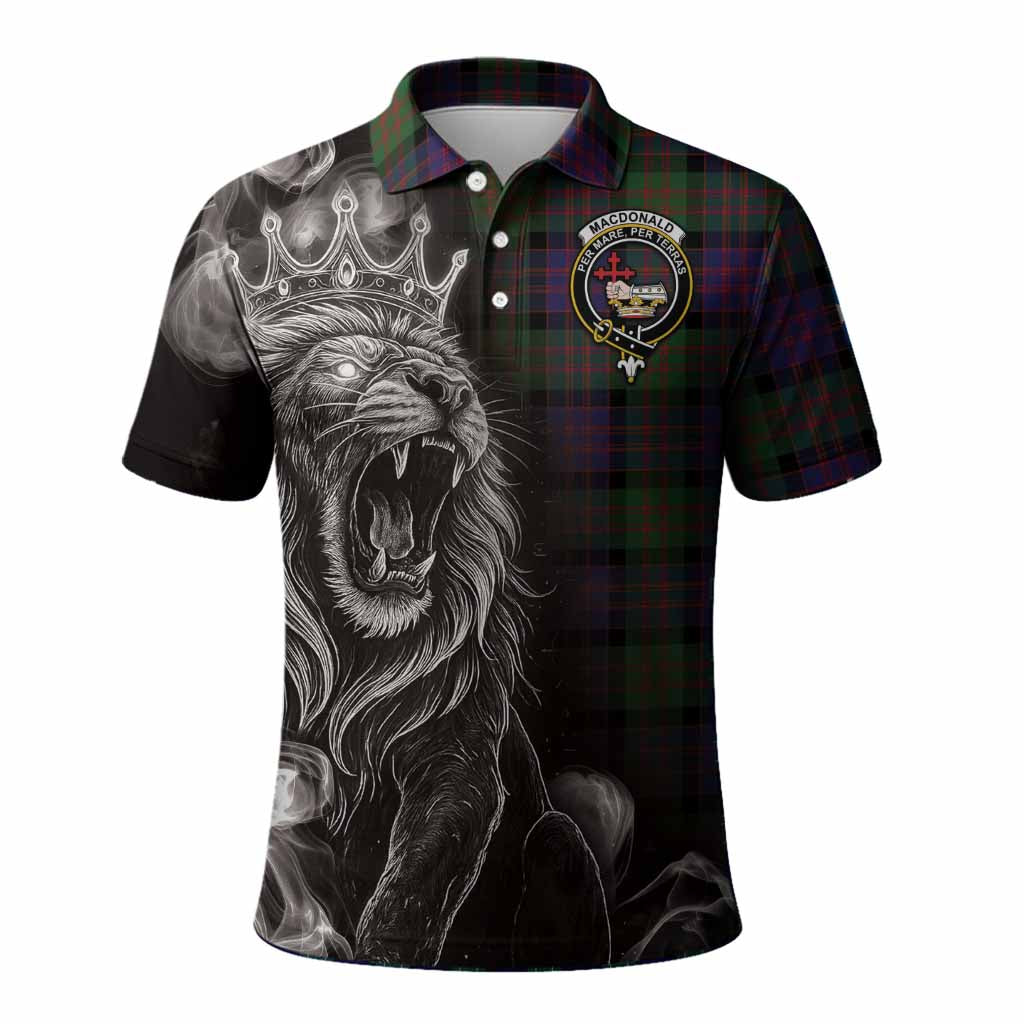MacDonald (McDonald) Tartan Polo Shirt Roaring Lion Heritage