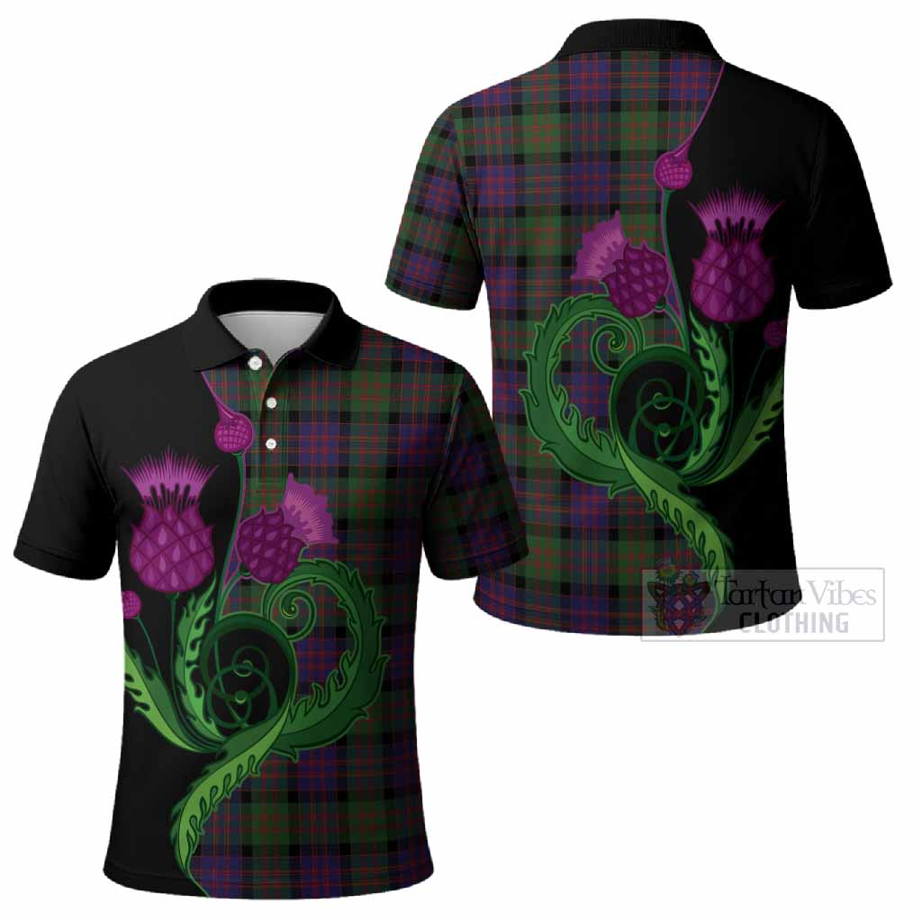 MacDonald (McDonald) Tartan Polo Shirt Traditional Scottish Thistle