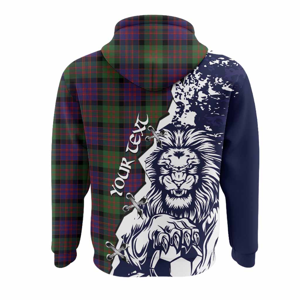 MacDonald (McDonald) Tartan Scottish Hoodie Angry Lion With Soccer Ball Style
