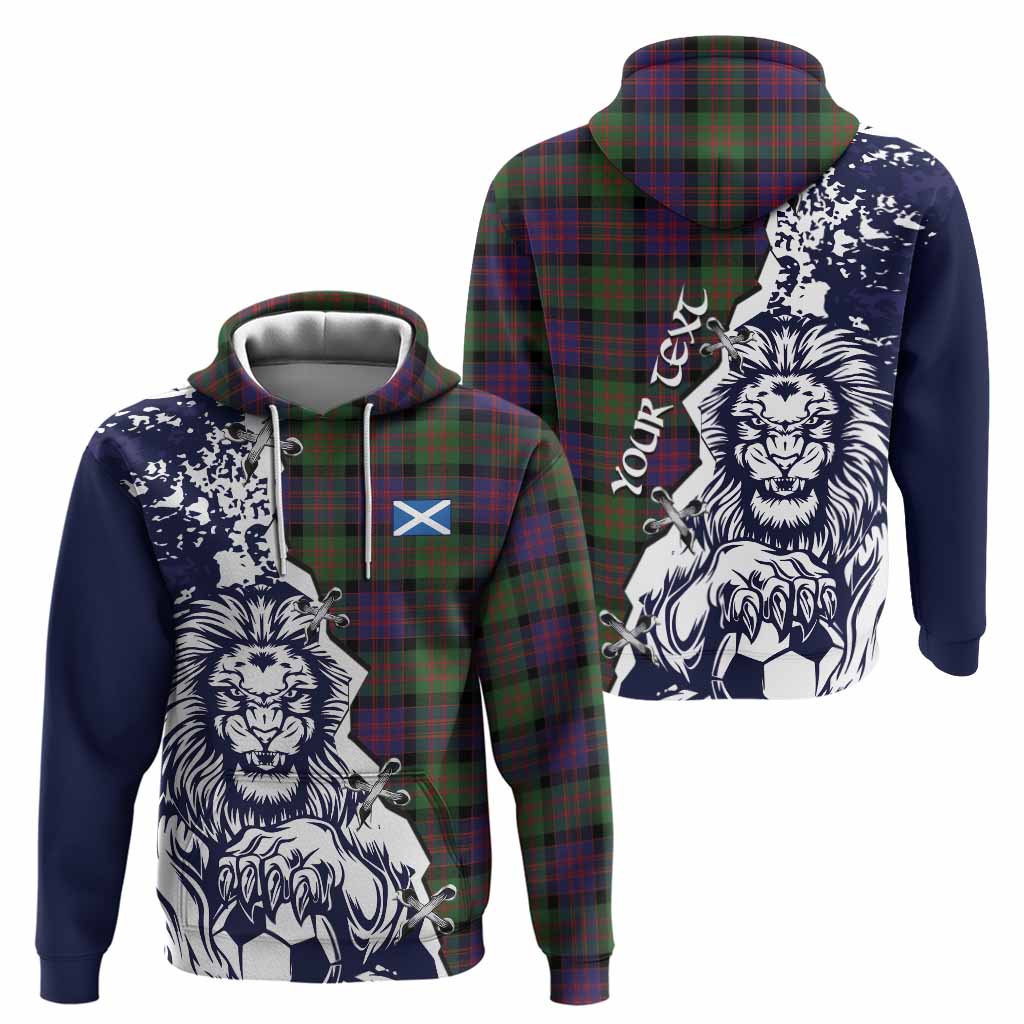 MacDonald (McDonald) Tartan Scottish Hoodie Angry Lion With Soccer Ball Style