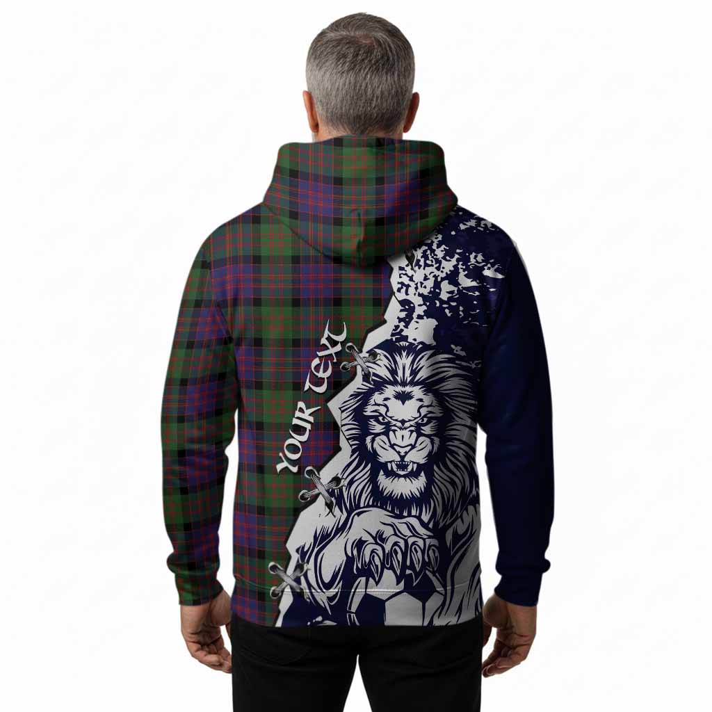 MacDonald (McDonald) Tartan Scottish Hoodie Angry Lion With Soccer Ball Style