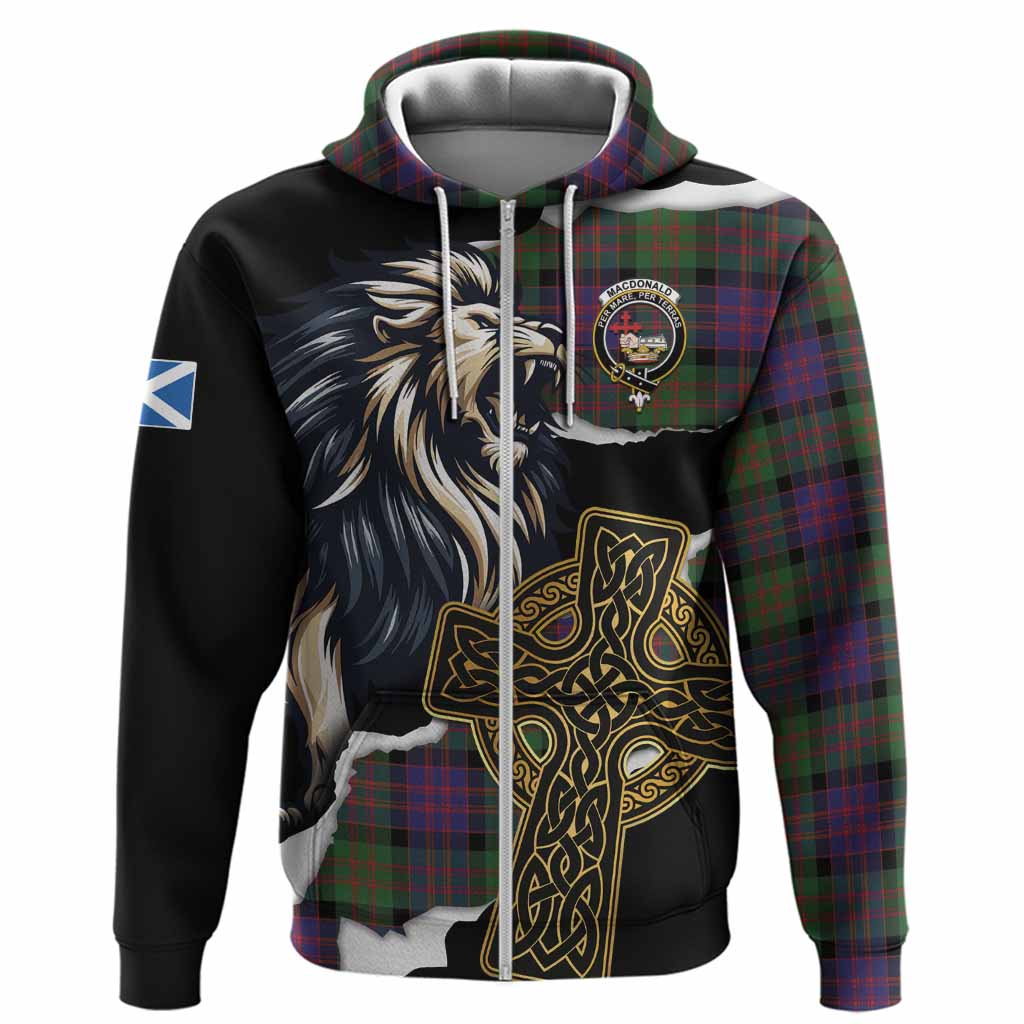 MacDonald (McDonald) Tartan Scottish Hoodie Lion Celtic Heritage