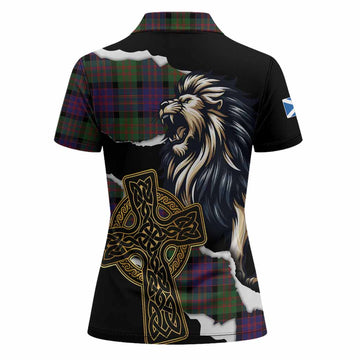 MacDonald (McDonald) Tartan Scottish Women Polo Shirt Lion Celtic Heritage