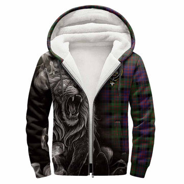 MacDonald (McDonald) Tartan Sherpa Hoodie Roaring Lion Heritage