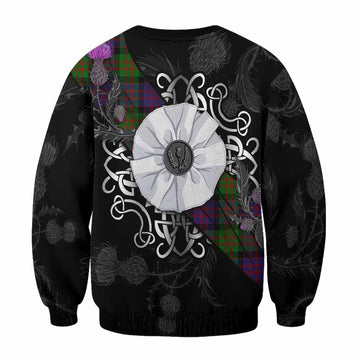 MacDonald (McDonald) Tartan Sweatshirt Jacobite White Rose - Tartan Vibes Clothing