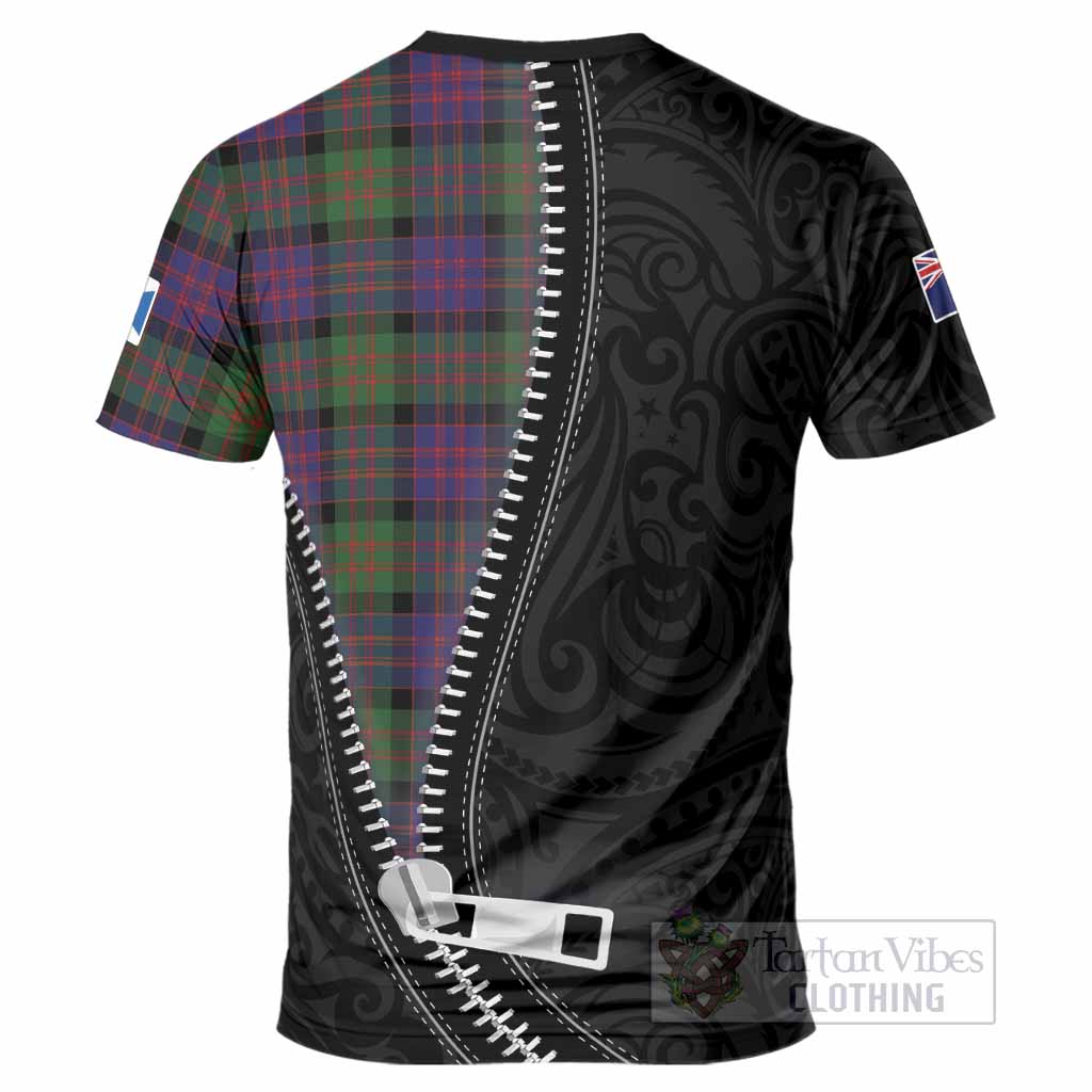 MacDonald (McDonald) Tartan T-Shirt New Zealand Pattern Unique Zipper Stylized