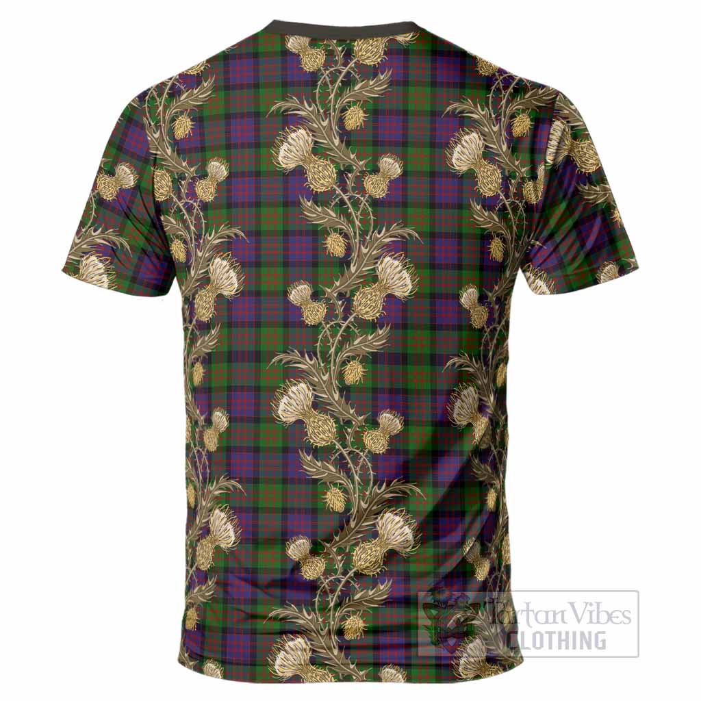 MacDonald (McDonald) Tartan T-Shirt Seamless Scottish Thistle Flowers