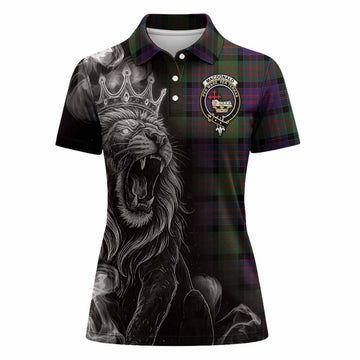 MacDonald (McDonald) Tartan Women Polo Shirt Roaring Lion Heritage