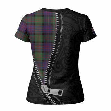 MacDonald (McDonald) Tartan Women T shirt New Zealand Pattern Unique Zipper Stylized