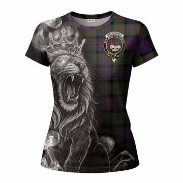 MacDonald (McDonald) Tartan Women T shirt Roaring Lion Heritage