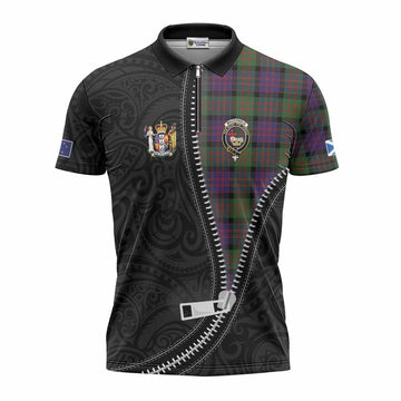 MacDonald (McDonald) Tartan Zipper Polo Shirt New Zealand Pattern Unique Zipper Stylized