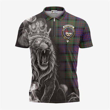 MacDonald (McDonald) Tartan Zipper Polo Shirt Roaring Lion Heritage
