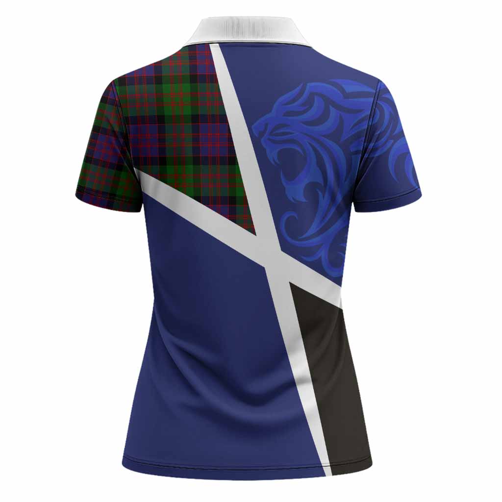 MacDonald (McDonald) The Scottish Football Crest Women Polo Shirt Lion-Tartan Army
