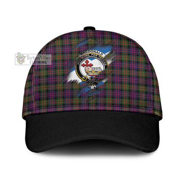 MacDonald Modern Tartan Classic Cap with Family Crest In Me Style