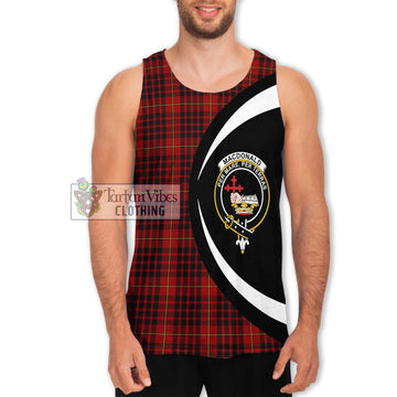 MacDonald of Ardnamurchan Tartan Men's Tank Top with Family Crest Circle Style Men - Tartan Vibes Clothing