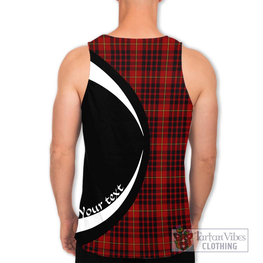 MacDonald of Ardnamurchan Tartan Men's Tank Top with Family Crest Circle Style - Tartan Vibes Clothing