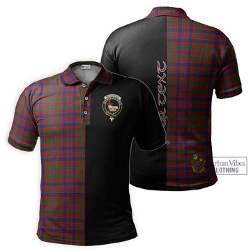MacDonald of Boisdale Tartan Polo Shirt with Family Crest and Half Of Me Style