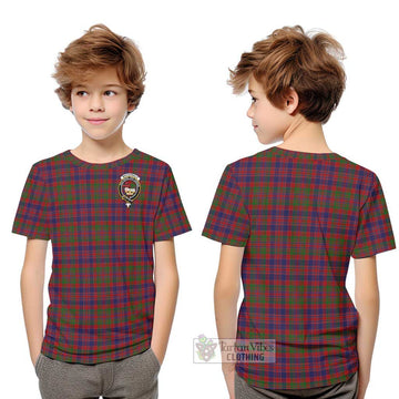 MacDonald of Boisdale Tartan Kid T-Shirt with Family Crest Youth XL Size14 - Tartanvibesclothing Shop