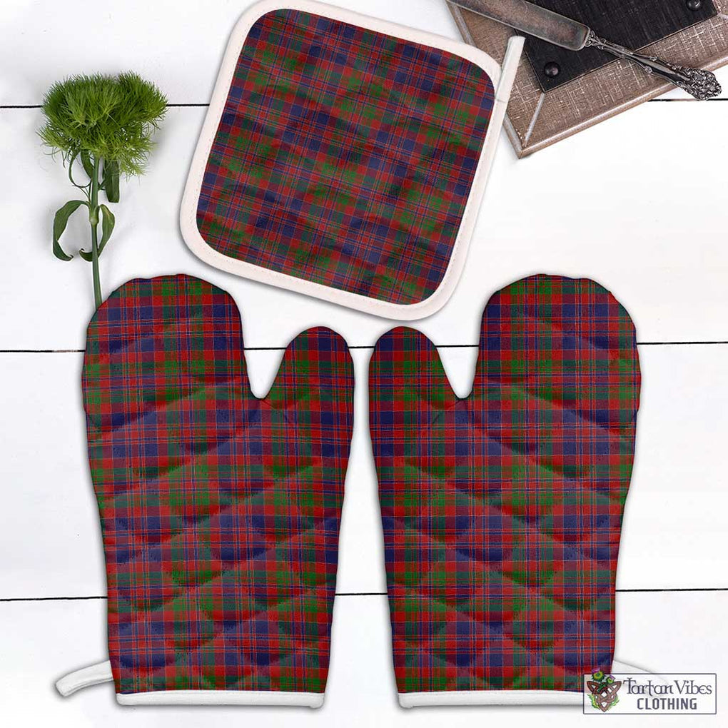 MacDonald of Boisdale Tartan Combo Oven Mitt & Pot-Holder Combo 1 Oven Mitt & 1 Pot-Holder White - Tartan Vibes Clothing