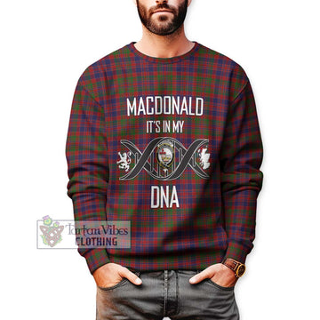 MacDonald of Boisdale Tartan Sweatshirt with Family Crest DNA In Me Style Unisex - Tartanvibesclothing Shop
