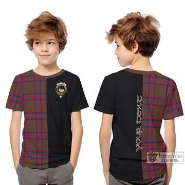 MacDonald of Boisdale Tartan Kid T-Shirt with Family Crest and Half Of Me Style Youth XL Size14 - Tartanvibesclothing Shop
