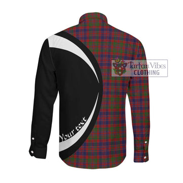 MacDonald of Boisdale Tartan Long Sleeve Button Up with Family Crest Circle Style