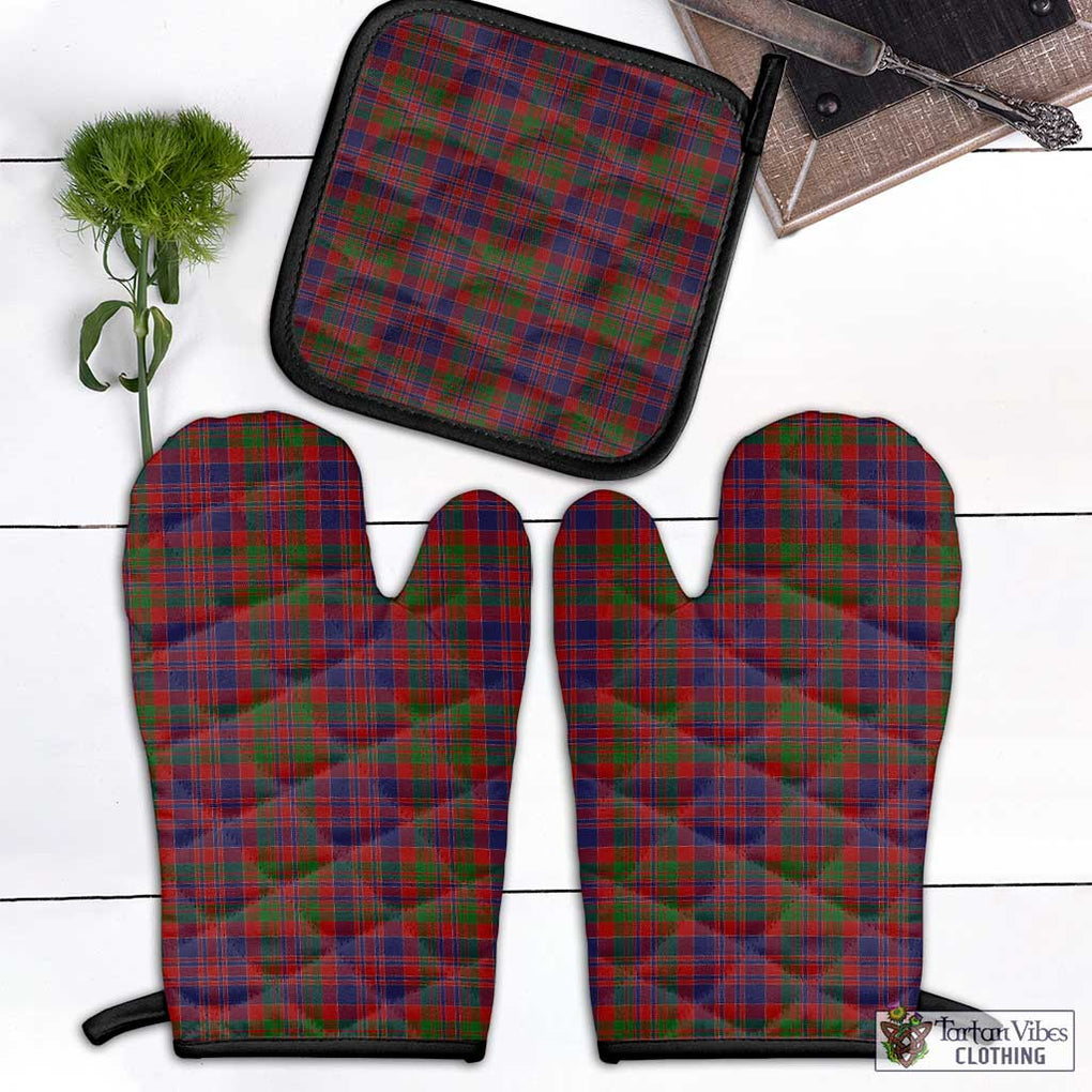 MacDonald of Boisdale Tartan Combo Oven Mitt & Pot-Holder Combo 1 Oven Mitt & 1 Pot-Holder Black - Tartan Vibes Clothing