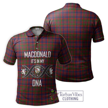 MacDonald of Boisdale Tartan Polo Shirt with Family Crest DNA In Me Style