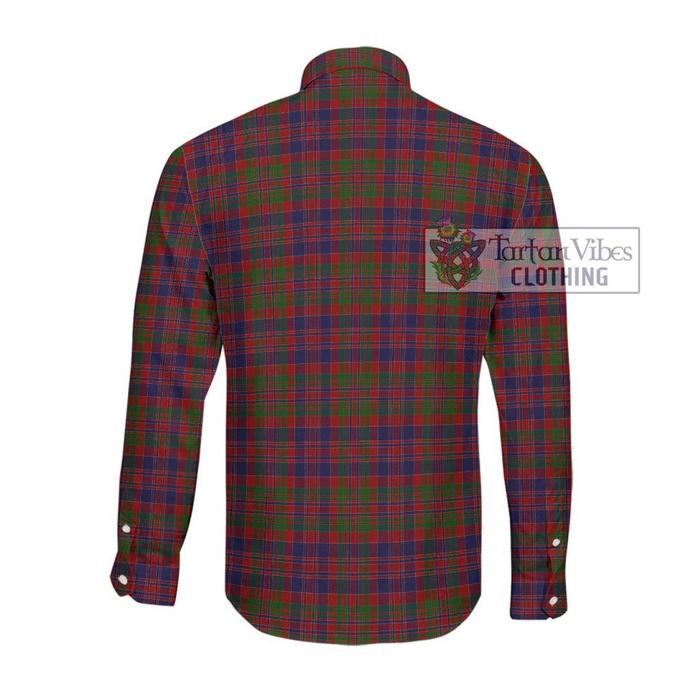 MacDonald of Boisdale Tartan Long Sleeve Button Shirt with Family Crest DNA In Me Style - Tartanvibesclothing Shop