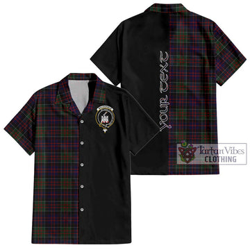 MacDonald (McDonald) of Clanranald Tartan Hawaiian Shirt with Family Crest and Half Of Me Style