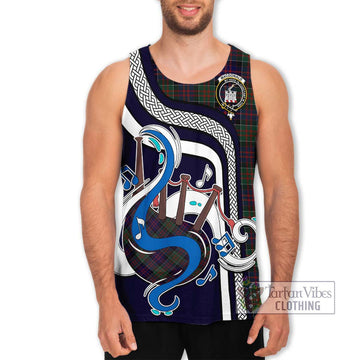 MacDonald (McDonald) of Clanranald Tartan Men's Tank Top with Epic Bagpipe Style
