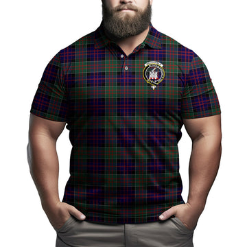MacDonald (McDonald) of Clanranald Tartan Men's Polo Shirt with Family Crest