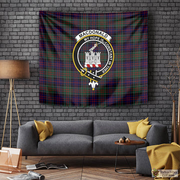 MacDonald (McDonald) of Clanranald Tartan Tapestry Wall Hanging and Home Decor for Room with Family Crest